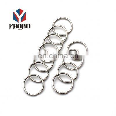 Moderate Price Logo Custom Chain Keychain Accessories Split Metal Key Ring For Handbag