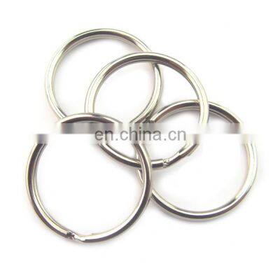 Wholesale Great Quality Metal Big Size Nickel Plated Bulk Split Ring