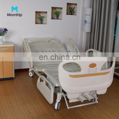 Factory Direct Camas Clinicas Hospital Use PalmMattress Hot Selling ABS Head Board Manual Three Crank Hospital Beds with Toilet