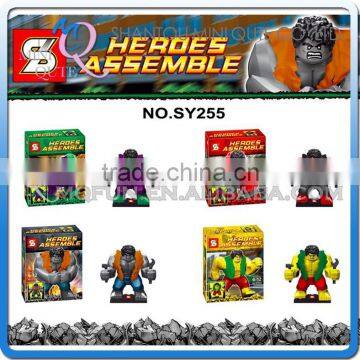 Mini Qute Senye 4pcs/set Marvel Avenger super hero Batman building block action figures educational toy NO.SY 255