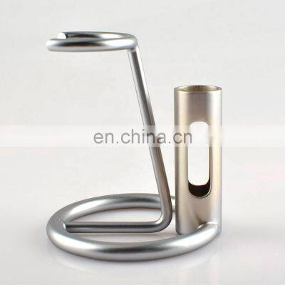 High Quality Matte Chrome Shaving Razor and Brush Stand Safety Razor Stand Holder