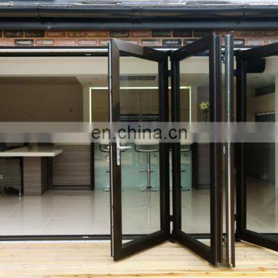 Exterior Door Aluminium Collapsible Door Foldable Glass for Homes Pakistan Collapsible Door Waterproof Stainless Steel Wooden