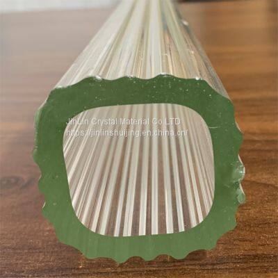 Jinlin Crystal High Borosilicate Glass Stripe Square Tube Customized Can be Invoiced photo-5