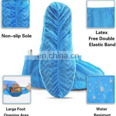 Disposable Shoe Covers CPE Anti-Dust Overshoes Foot Covers Waterproof Anti Slip Protective Boot & Shoe Covers photo-3