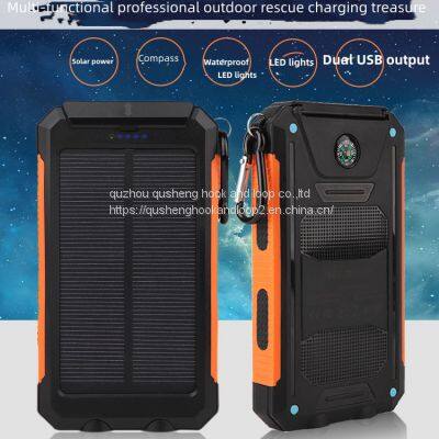 Waterproof Solar Power Bank 20000mah Solar charger mobile power phone solar charging