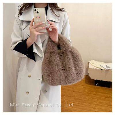 31Fall plush bag Women's bag Handbag Single shoulder crossbody bag chain bag Soft bag wholesale