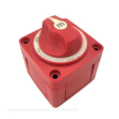 ISURE MARINE 32V Boat Single Circuit Selector Isolator Disconnect Rotary Switch Boat Battery Switch Circuit OFF-1-2 Red