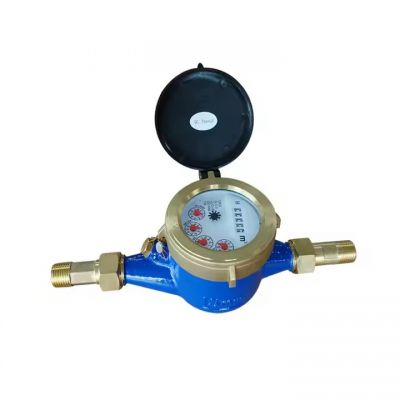 15mm DN15 Propeller Class B Mulit Jet Super Dry Type Cold Brass Body Water Flow Meter