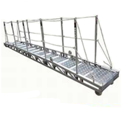 Lightweight Aluminum Gangway Ladder Non-Slip Folding Boat Yacht Marine Accessory