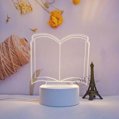 Erasable writing board led light led Illusion lamp with high quality