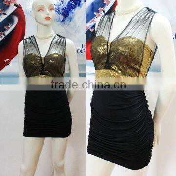 Mesh Contast Sexy Sequin black bodycon dress www sex.photos com