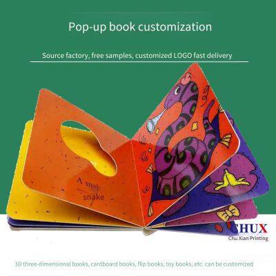 Индивидуальное печатание бабочковых всплывающих дощечных книг, иллюстрированных книг и книг нестандартной формы, производитель - фабрика