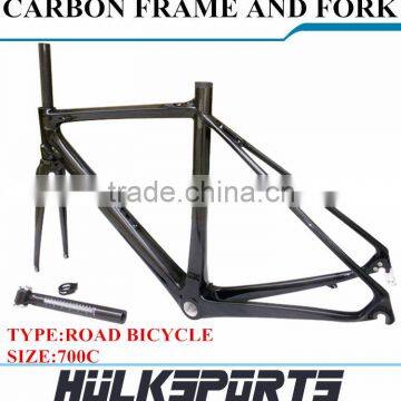High Quality Cheap 700C OEM Carbon Road Bike Frame Carbon Road Bike Frame Made In China Chinese Carbon Bike Frame photo-2