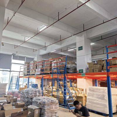 Стальные промышленные стеллажи, мезонинные платформы для склада, грузонесущие стеллажи для мезонина склада, предназначенные для хранения на складе