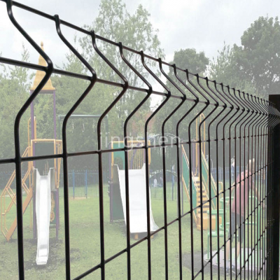 3D Metal Fence Panels, Galvanized 3D Curved Welded Wire Mesh Fences, Suitable for Roads, Gardens, Schools, Playgrounds, and Other Locations. photo-5