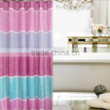 Mildew Resistant 100% Polyester Butterfly Printed Shower Curtain photo-4