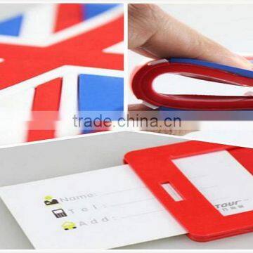 promotional gift custom 3d pvc luggage tag