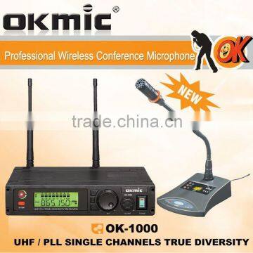 UHF PLL 32/99 Single Channels, True Diversity Wireless Microphone