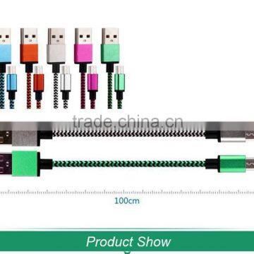 2016 New China Wholesale Factory Best Prices Nylon Braided Usb Cable