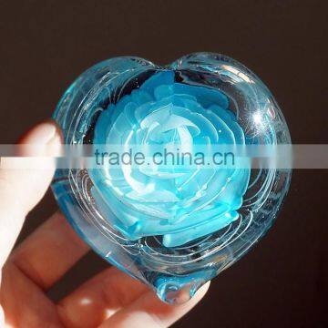flower crystal paperweight with different shape
