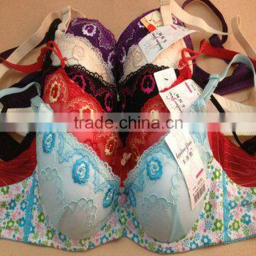 0.47USD Hot Newest Style Fashional Cheap Ladies Bra Designs/Thin Sponge 32-40BC Cup/5 Colors At Least (kczd129)