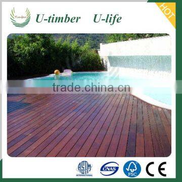 Finely processed WPC rich wood plastic decking floor