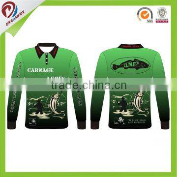 quick dry mesh fabric sublimation custom tournament fishing jerseys