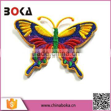 BOKA embroidery big colorful butterfly patch factory direct sell