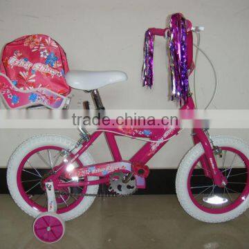 HH-K1413 14 inch girls bicycle with baby seat