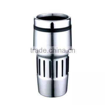 Stainless Steel Double Wall 16oz Travel Tumblers Car Mugs Without Handle photo-2