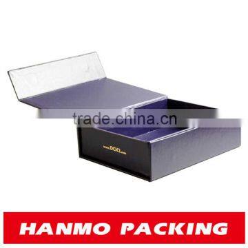 custom printed&design book shape wine box with EVA insert wholesale