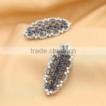 Direct Selling Wholesale Fashion Vintage Colorful Crystal Rhinestones Peacock Hairpin Barrette Hair Clip Hair Jewelry For Women photo-5
