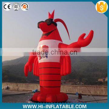 Best Selling inflatable cartoon Prawn /inflatable advertising cartoon                        
                                                Quality Choice