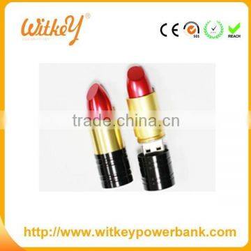 SXD-DR2029 metal lipstick shape usb 2.0 flash pen drive