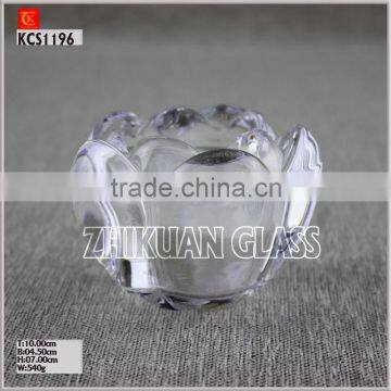 hot sales design Handmade Flower Shaped Votive Candle Holder,Glass Tealight Candle hodler
