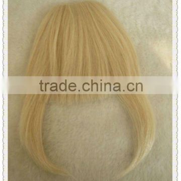 New fashion cheap price100% Brazilian humanhair fringes blonde bang