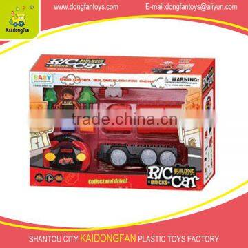 Radio control fire fighting truck (13pcs) toy fire truck