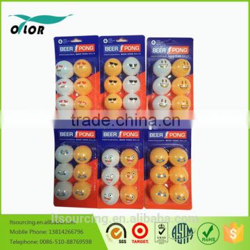 Blister card Wholesale Colorful Pingpong balls from China