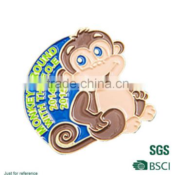 Hot selling pin badge cartoon character badge for souvenir