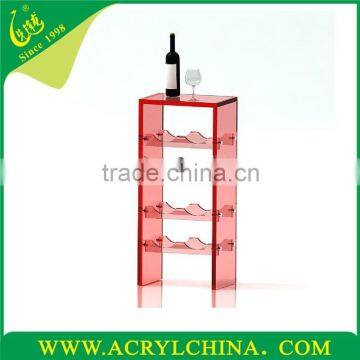 Dismountable Wine Rack acrylic,floor display shelf lucite