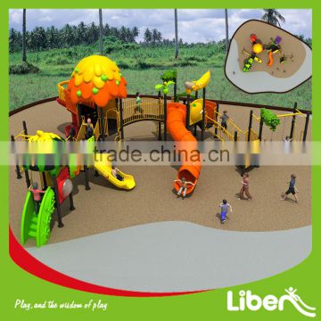 Weekend Party Fun Park Watermelon Roof Plstic Playground Equipment South Africa with Swing Sets