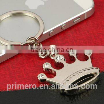 Rhinestone Princess Queen Crown Keychains Key Ring Creative Metal Key Holder Jewelry photo-4