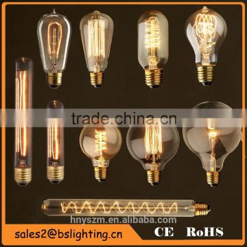 Wholesale edison light bulb, top quality edison bulb E27 B22 25W 40W 60W