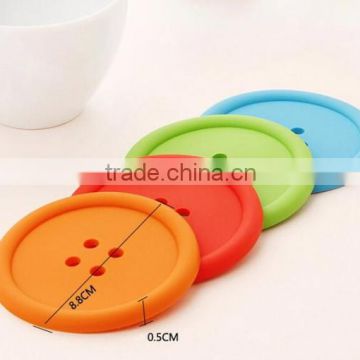 Silicone cup mat in dia 9cm cheap cup mat for promotion