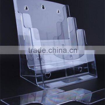 Clear Acrylic File Shelf for Office Supplies