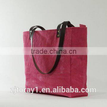 Leather Canvas Bag In Shopping Bag Beach Bag Handbag photo-6