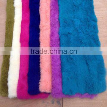 Dyed Real Rabbit Fur Plate for Garments