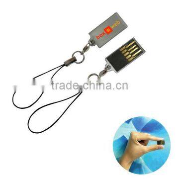 super mini usb Flash Disk with keychain