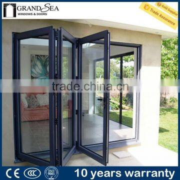 luxury aluminum glass interior bi folding doors produce