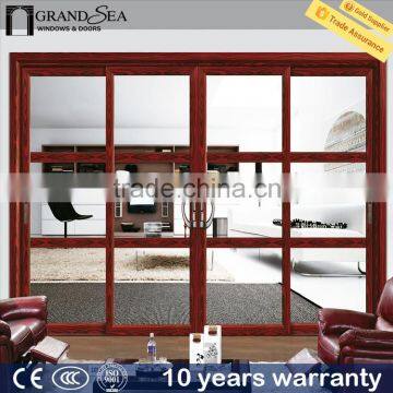China Wood Grain Aluminium Entrance Door Producer photo-4
